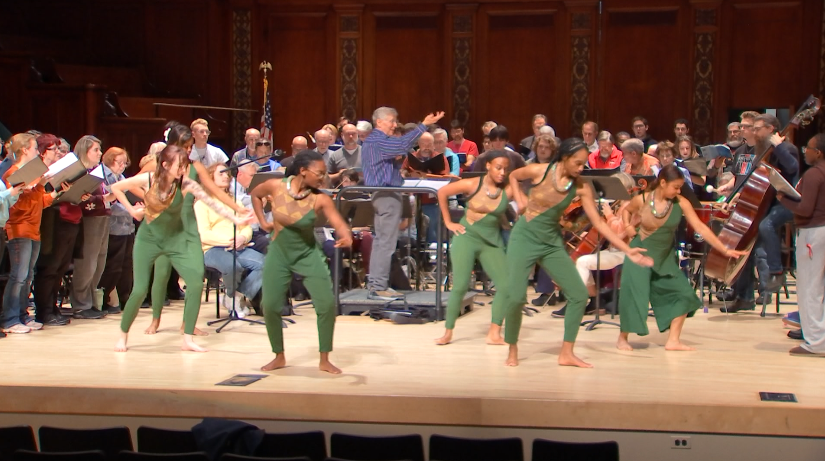 200 performers rehearse 'Adiemus' at Hochstein School in Rochester, NY